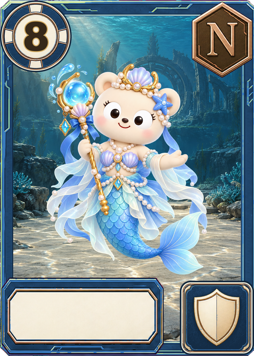 蒼海の女王ネレイアのカード画像