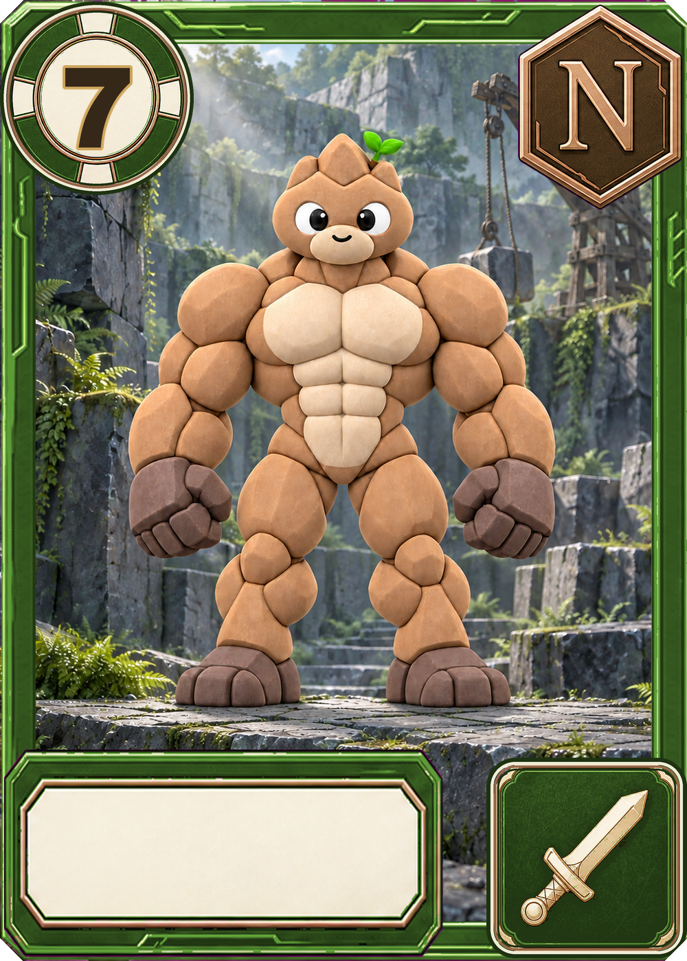 山頂ゴーレムのカード画像